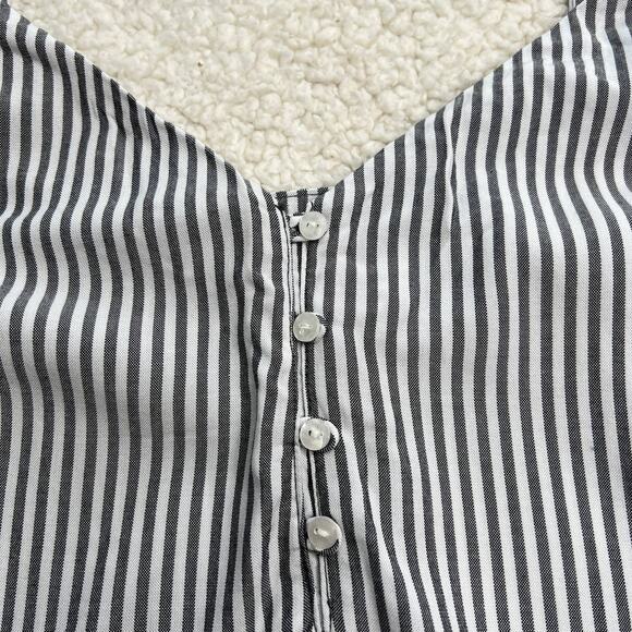 Old Navy Blue and White Stripe Adjustable Tank Small - Picture 2 of 7